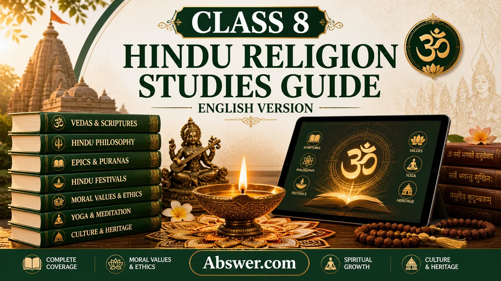 Class 8 Hindu Religion Studies All Chapters PDF Download (English Version Guide) & Model Tests